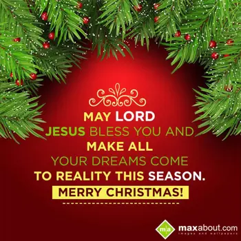 Christmas Wishes Wishes: May Lord Jesus Bless