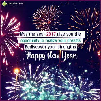 New Year Greetings Wishes: May the year 2017 gi