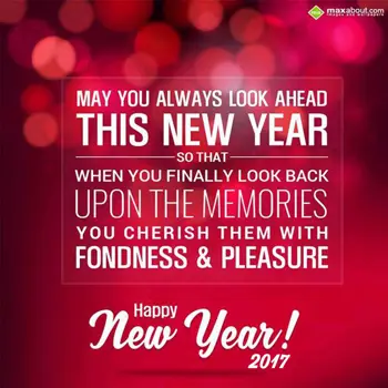 New Year Wishes: May You Always Look 