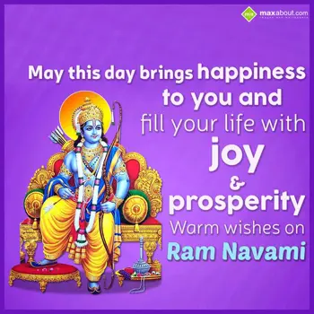 Ram Navami Wishes: May this day brings 