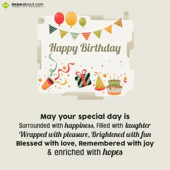 Best Birthday Wishes Wishes: May your special day