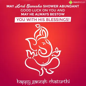 Ganesh Chaturthi Wishes: May lord Ganesha sho