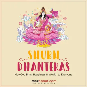 Dhanteras Wishes: May God Bring Happin