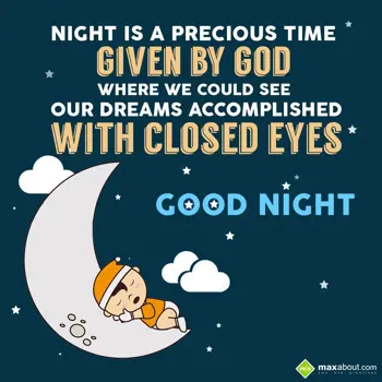 Good Night Wishes: Night is a precious 