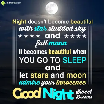 Good Night Wishes: Night doesn't become