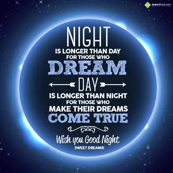 Good Night Wishes: Night is longer than