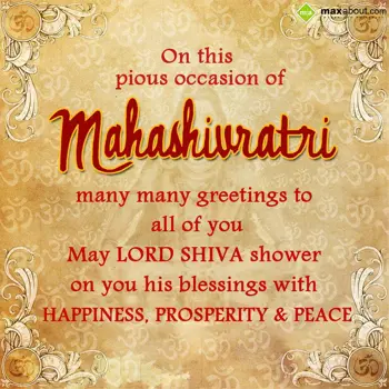 Mahashivratri Wishes: On this pious occasi