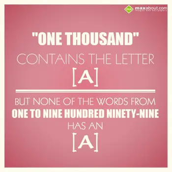 Miscellaneous Facts Wishes: "One thousand" conta