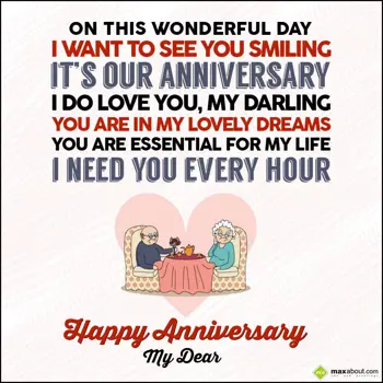 Anniversary Wishes: On this wonderful da