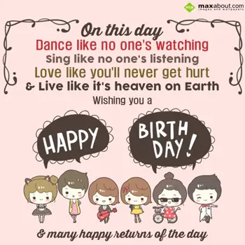 Birthday Wishes: On this day dance li