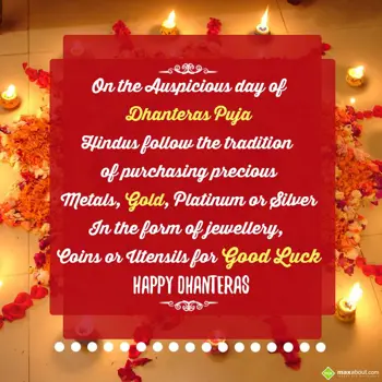 Dhanteras Wishes: On the auspicious da