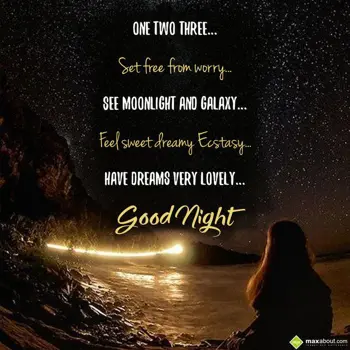 Good Night Poems Wishes: One two three...
Se