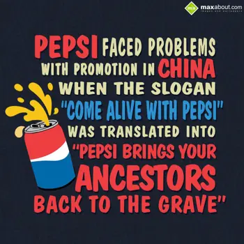 Miscellaneous Facts Wishes: Pepsi faced problems