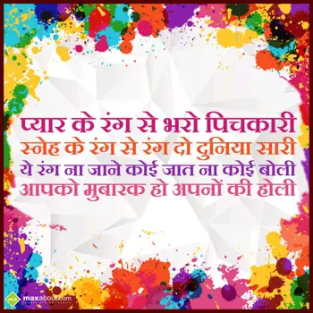 Holi Shayari Wishes: Pyar ke rang se bhar