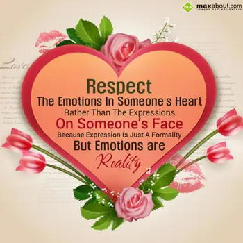 Love Wishes: Respect the emotions