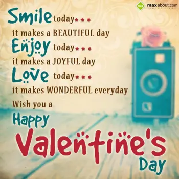 Valentine Wishes Wishes: Smile today. it make