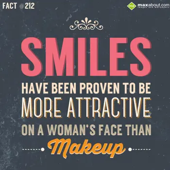 Miscellaneous Facts Wishes: Smiles have been pro