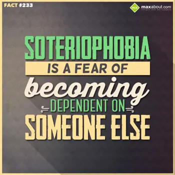 Miscellaneous Facts Wishes: Soteriophobia is a f