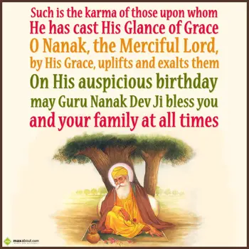 Gurpurab Wishes: Such is the karma of