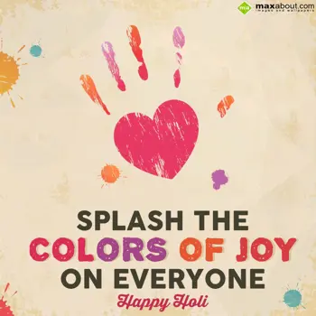 Holi Greetings Wishes: Splash the colors of