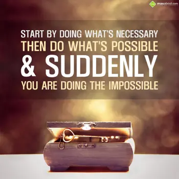 Quotes Wishes: Start by doing what'