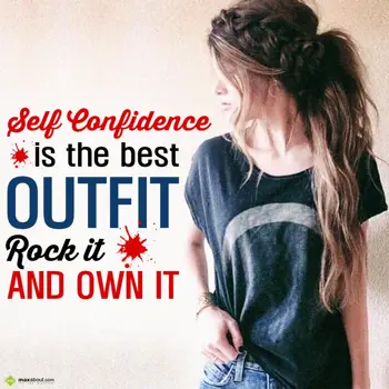 Quotes Wishes: Self confidence is t