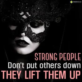 Quotes Wishes: Strong people don't 