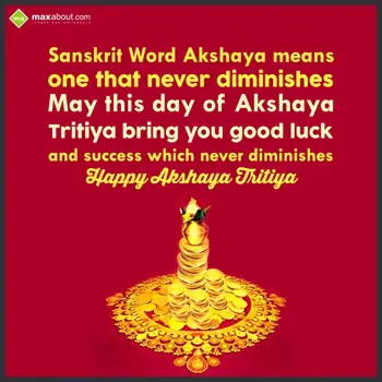 Akshaya Tritiya Wishes: Sanskrit Word Akshay