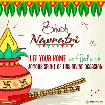 Navratri Wishes: Shubh Navratri! 
Le