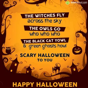 Halloween Wishes: The witches fly Acro