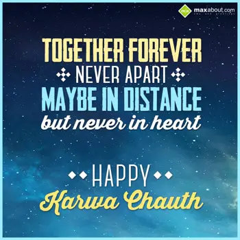 Karwa Chauth Wishes: Together forever, Ne