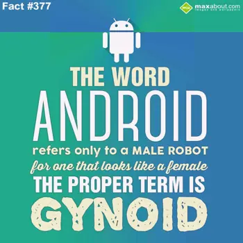 Miscellaneous Facts Wishes: The word Android ref