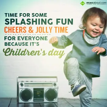 Children Day Wishes: Time for some splash