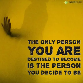 Life Wishes: THE ONLY PERSON
YOU