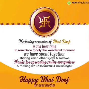 Bhai Dooj Wishes: The loving occasion 