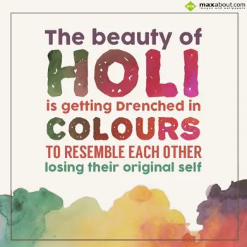 Holi Greetings Wishes: The beauty of Holi i