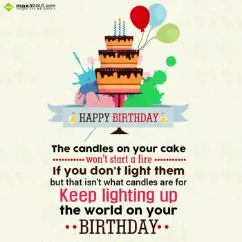 Birthday Wishes: The candles on your 