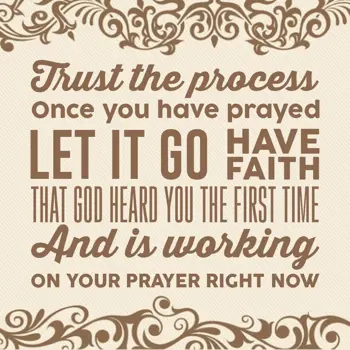 Evening Wishes: Trust the process
O