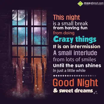 Good Night Wishes: This night is a smal