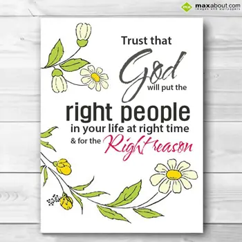 Life Wishes: Trust that god will 