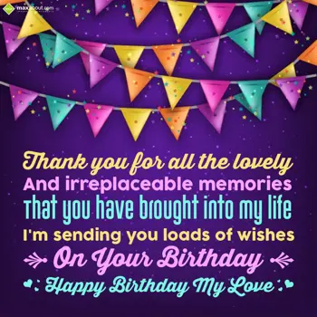 Birthday Wishes: Thank you for all th