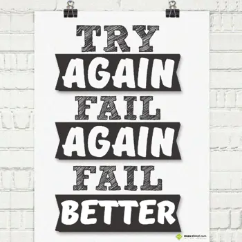 Quotes Wishes: Try again. Fail agai