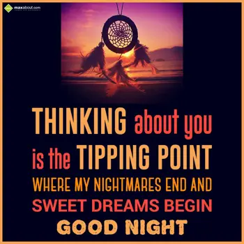 Good Night Wishes: Thinking about you i