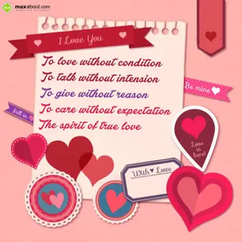 I Love You Wishes: To love without cond