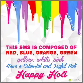 Holi Greetings Wishes: This SMS is composed