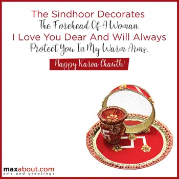 Karwa Chauth Wishes: The Sindhoor Decorat