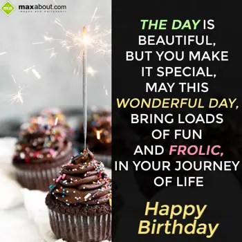 Birthday Wishes: The day is beautiful