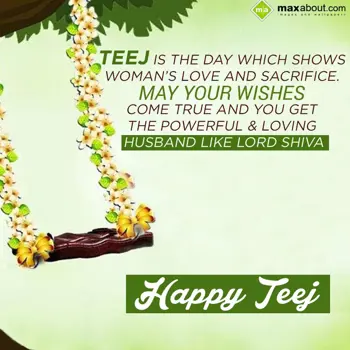 Teej Wishes: Teej is the day whic