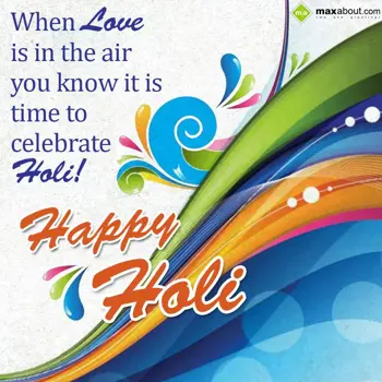 Holi Quotes Wishes: When love is in the 