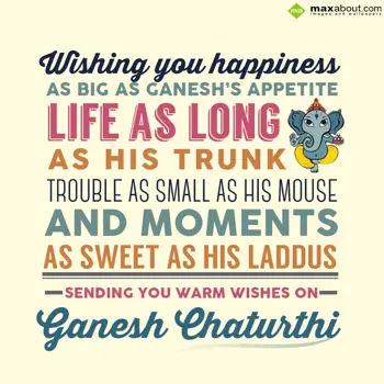 Ganesh Chaturthi Wishes: Wishing you happines